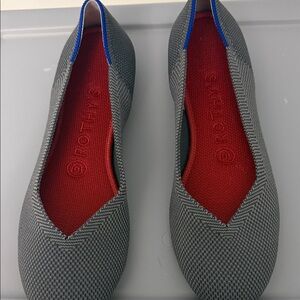 Rothy's Gray and Blue Flats